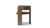 Soren Solid Reclaimed Elm Sculptural Accent Curved Dining Chair, Heritage Medium-Dark Brown