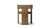 Avenel Solid Reclaimed Elm Sculptural Block Accent Chair, Heritage Medium-Dark Brown