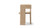 Avenel Solid Reclaimed Elm Sculptural Block Accent Chair, Heritage Light Natural Brown
