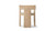 Avenel Solid Reclaimed Elm Sculptural Block Accent Chair, Heritage Light Natural Brown