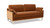 Pasadena 75.5" Modern Farmhouse Sofa, Burnt Orange