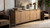 Nolan 108" Extra Long 6-Door Cabinet Reclaimed Pine Wood Sideboard, Antique Natural Brown