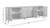 Nolan 108" Extra Long 6-Door Cabinet Reclaimed Pine Wood Sideboard, Antique Natural Brown