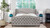 Marcella Upholstered Shelter Headboard Bed Set, King, Silver Grey 2