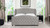 Marcella Upholstered Shelter Headboard Bed Set, King, Silver Grey 3