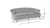 La Rosa Victorian Chesterfield Tufted Sofa, Ash Rose
