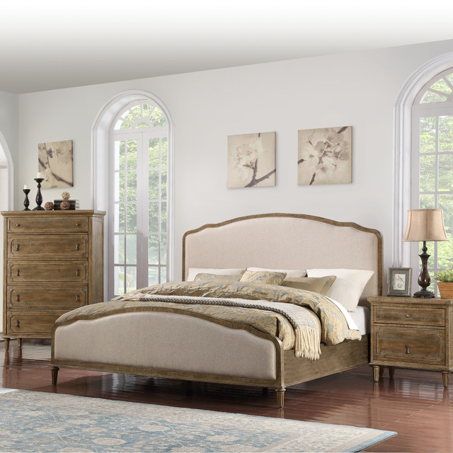 Genevieve Arched Upholstered Bed, King