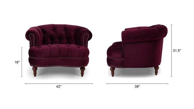 La Rosa Tufted Accent Chair La Rosa Tufted Accent Chair