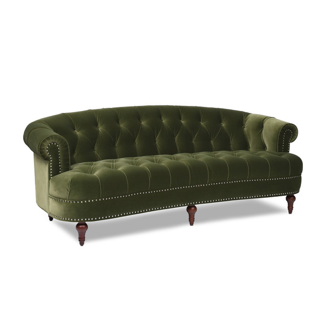 La Rosa Chesterfield Sofa, Olive Green