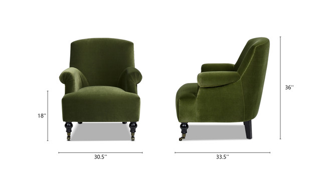 Eloise Pleated Sock Arm Accent Armchair Eloise Pleated Sock Arm Accent Armchair