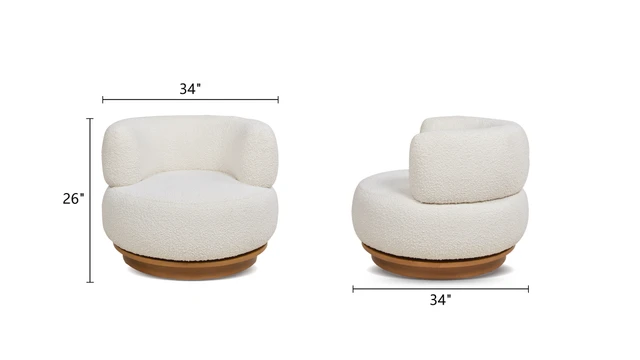 Fuji 360 Swivel Low Barrel Back Accent Chair Fuji 360 Swivel Low Barrel Back Accent Chair