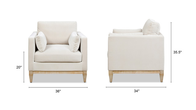 Knox Modern Farmhouse Arm Chair