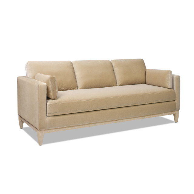 Knox Modern Farmhouse Sofa, Fawn Brown