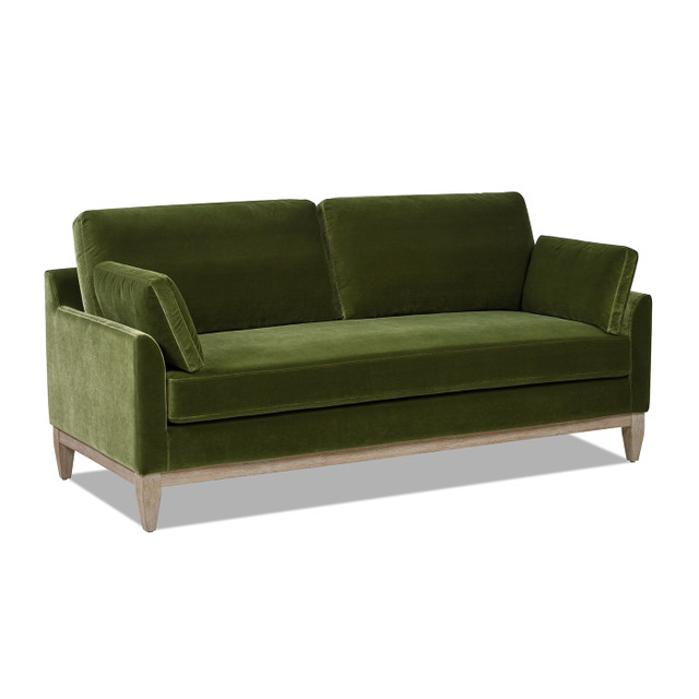 Pasadena Modern Farmhouse Sofa, Olive Green