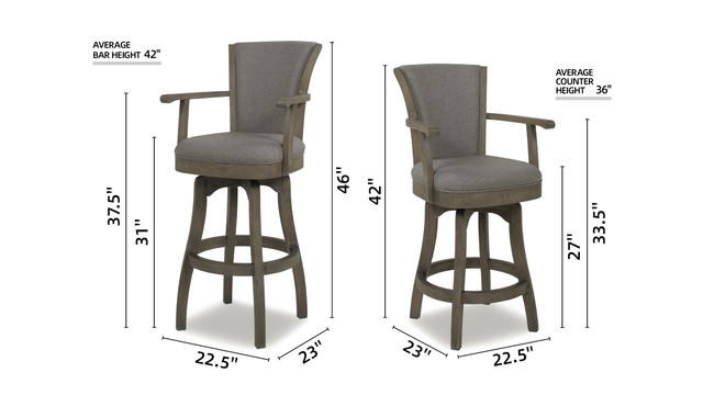 Williams 26” Swivel Bar Stool Williams 26” Swivel Bar Stool
