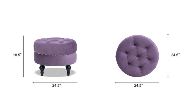 Dawn Tufted Round Ottoman Dawn Tufted Round Ottoman