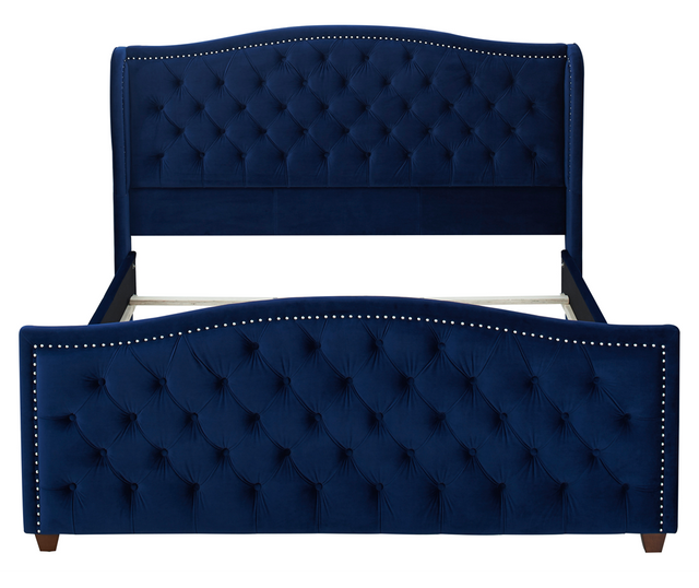 Marcella Tufted Wingback Upholstered Bed