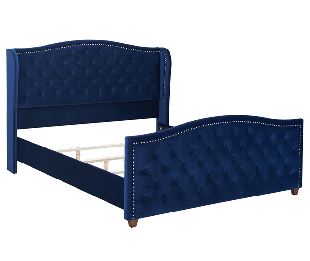 Marcella Tufted Wingback Upholstered Bed