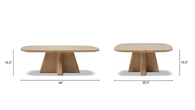 Clarence Reclaimed Pine Wood Solid Wood Coffee Table, Antique Natural Brown Clarence Reclaimed Pine Wood Solid Wood Coffee Table, Antique Natural Brown