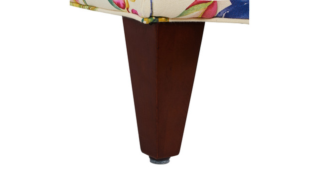 Paradise Upholstered Accent Chair, Off-White/Floral Printed On Woven