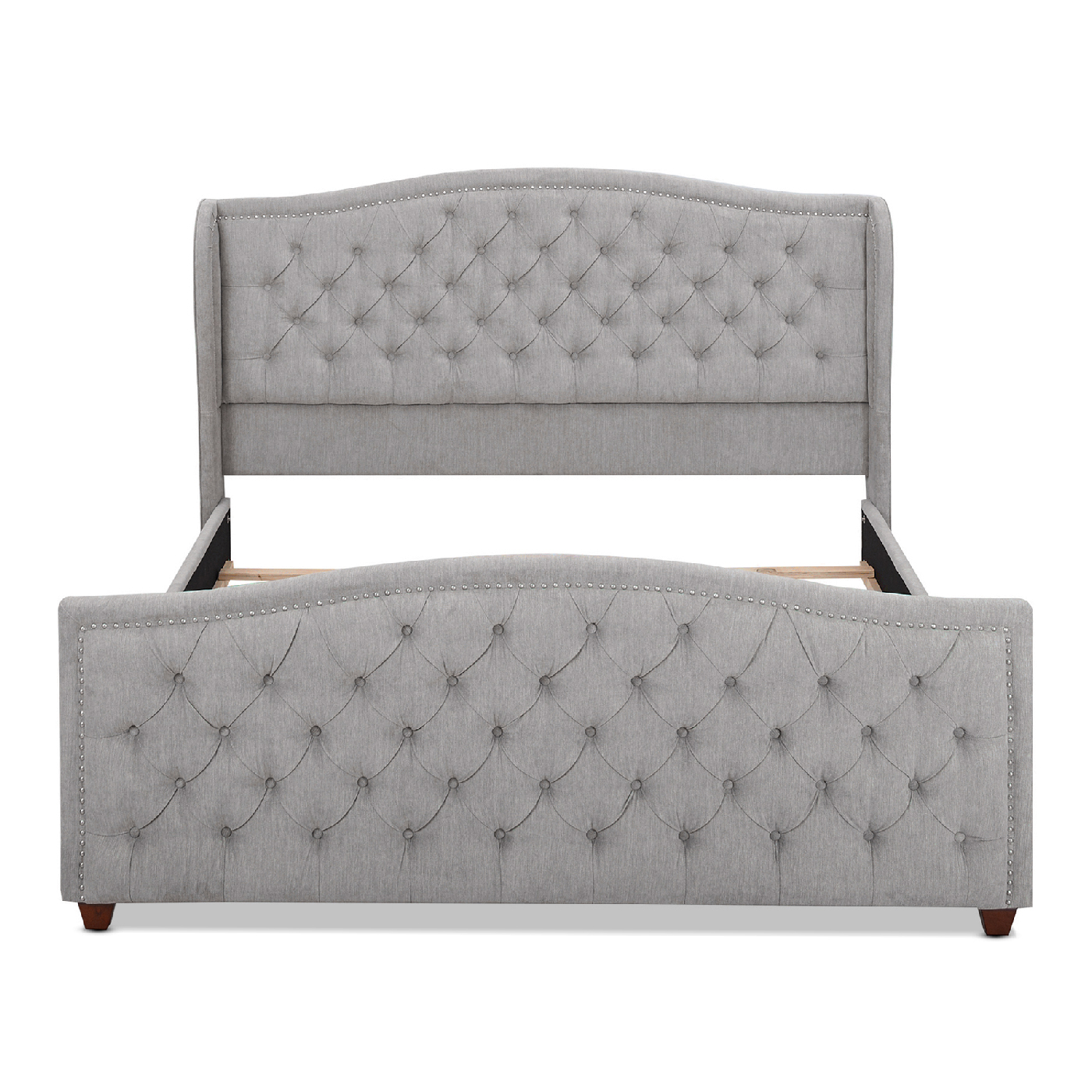 Marcella Tufted Wingback Upholstered Bed