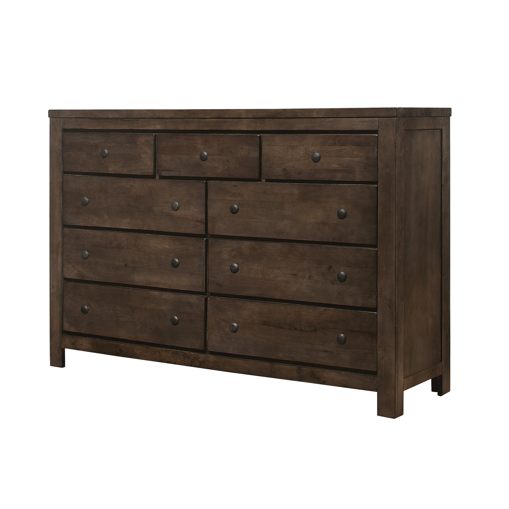 Westin 9-Drawer Dresser, Rustic Brown Finish