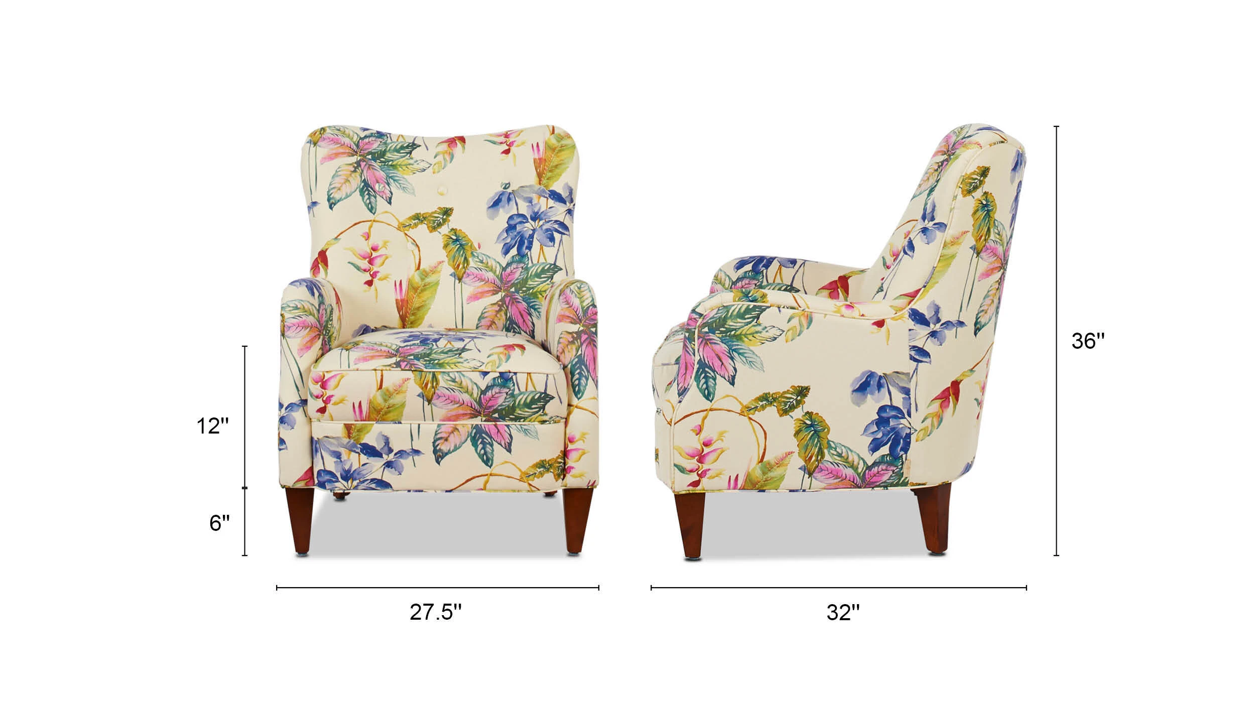 Paradise Upholstered Arm Chair
