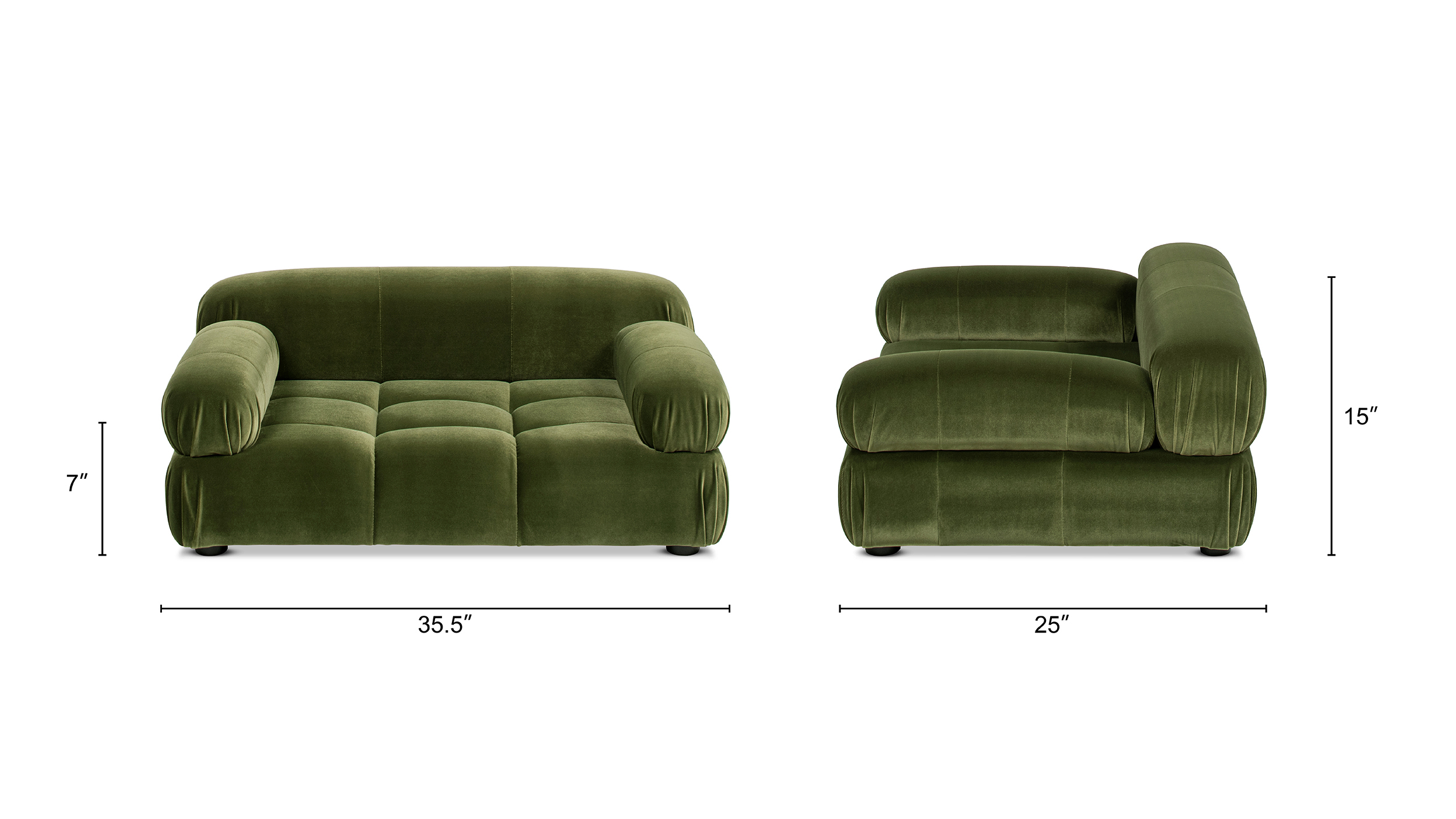 Marcel Upholstered Modern Pet Bed, Small to Medium Dog or Cat Marcel Upholstered Modern Pet Bed, Small to Medium Dog or Cat