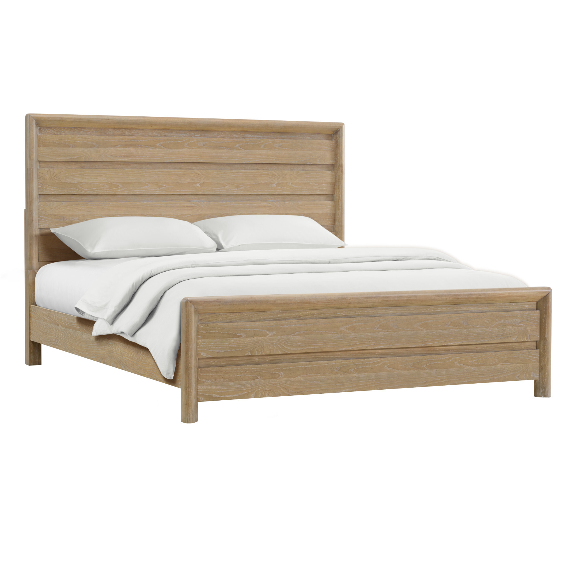 Ashford Grooved Panel Bed, King, Sand Dune