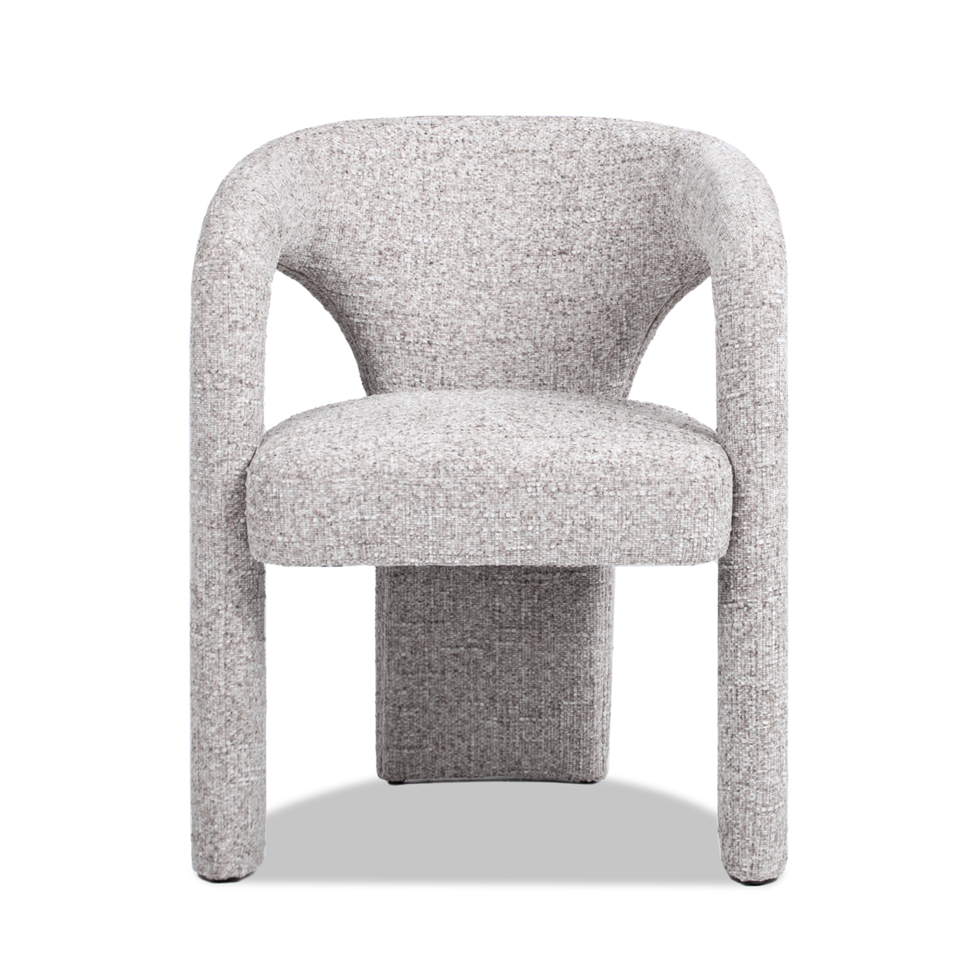 Duo RAF One-Arm Swivel Accent Chair, Multi-Greige Beige