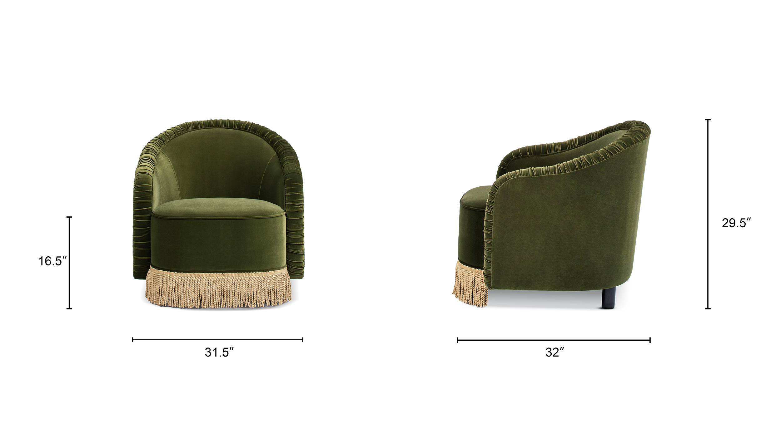 Serena Ruched Accent Chair Serena Ruched Accent Chair