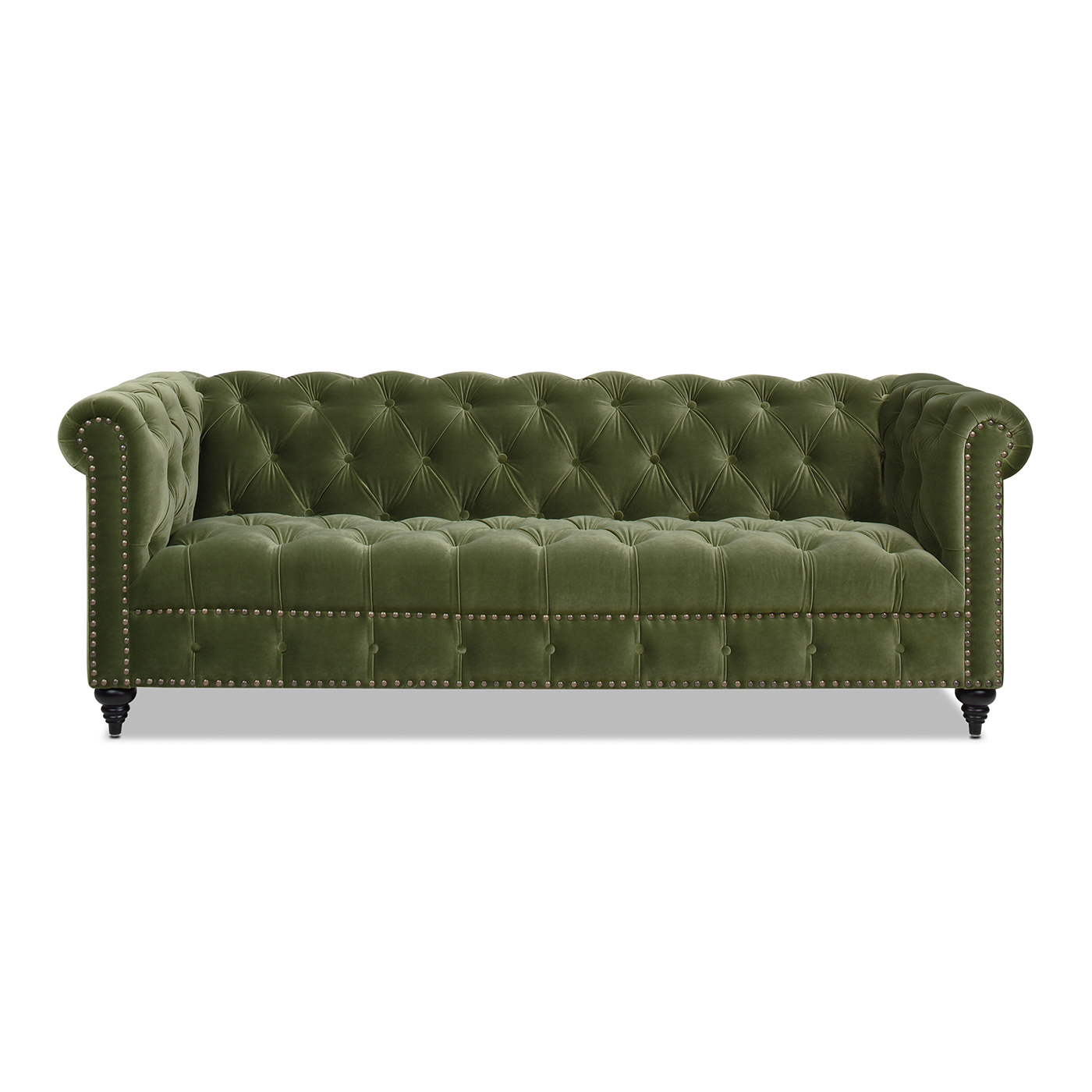 Alto Tufted Chesterfield Sofa, Olive Green