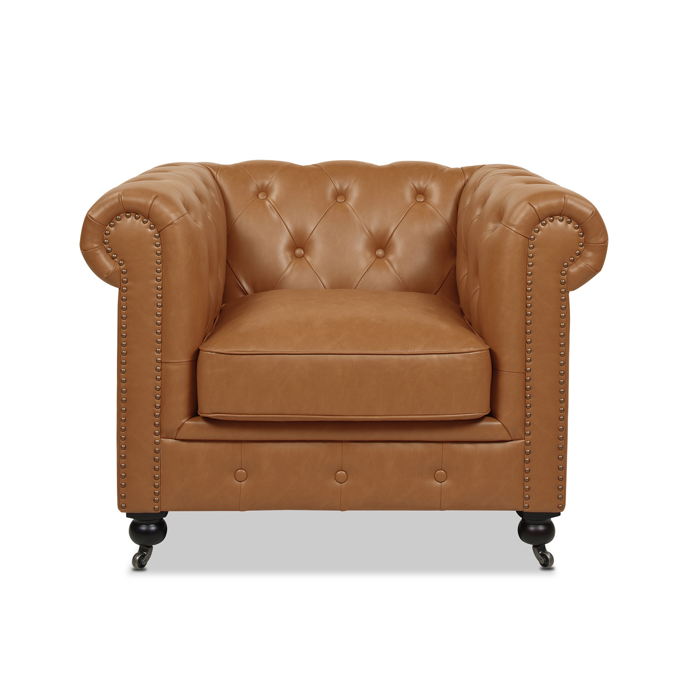 Winston Leather Chesterfield Armchair