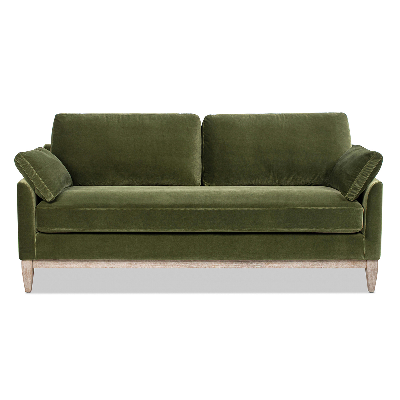Pasadena Modern Farmhouse Sofa, Olive Green