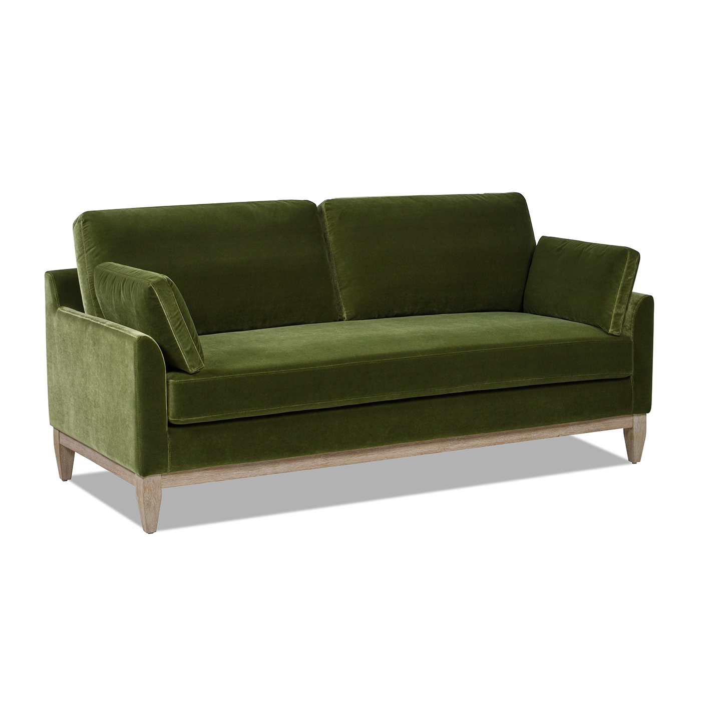 Pasadena Modern Farmhouse Sofa, Olive Green