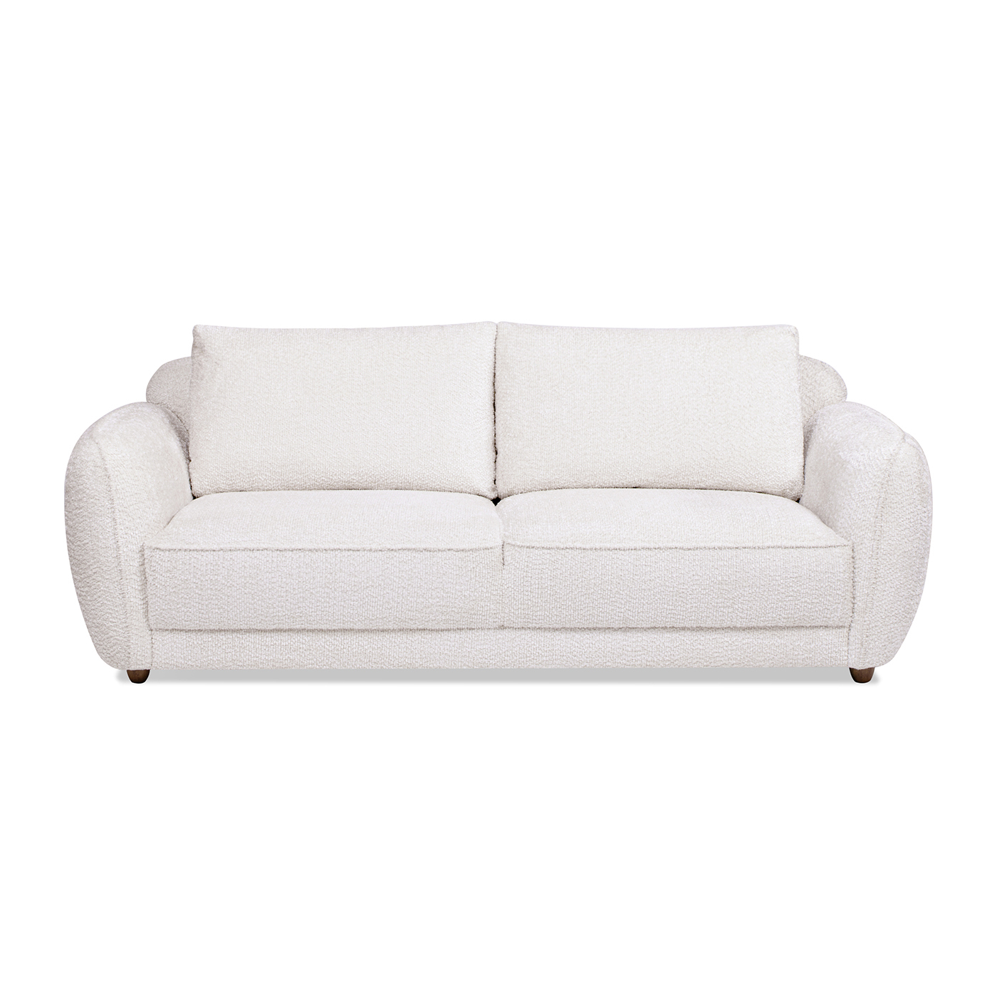 Sharon Puffy Arm Sofa, Alpaca Off-White