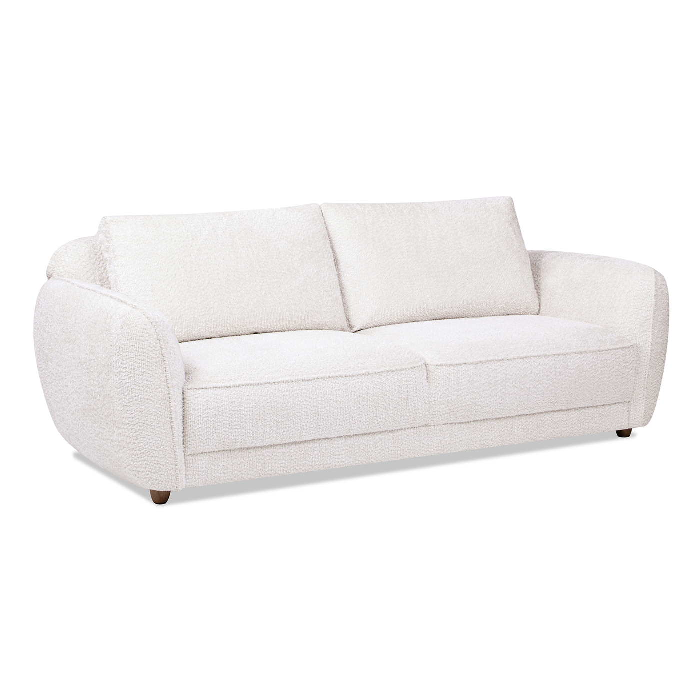 Sharon Puffy Arm Sofa, Alpaca Off-White