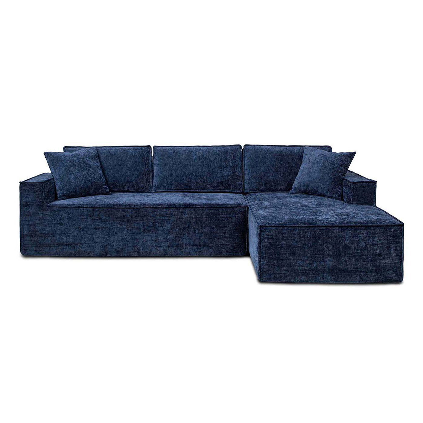 Brenley RAF Sofa-in-a-Box Sectional Sofa, Twilight Navy Blue