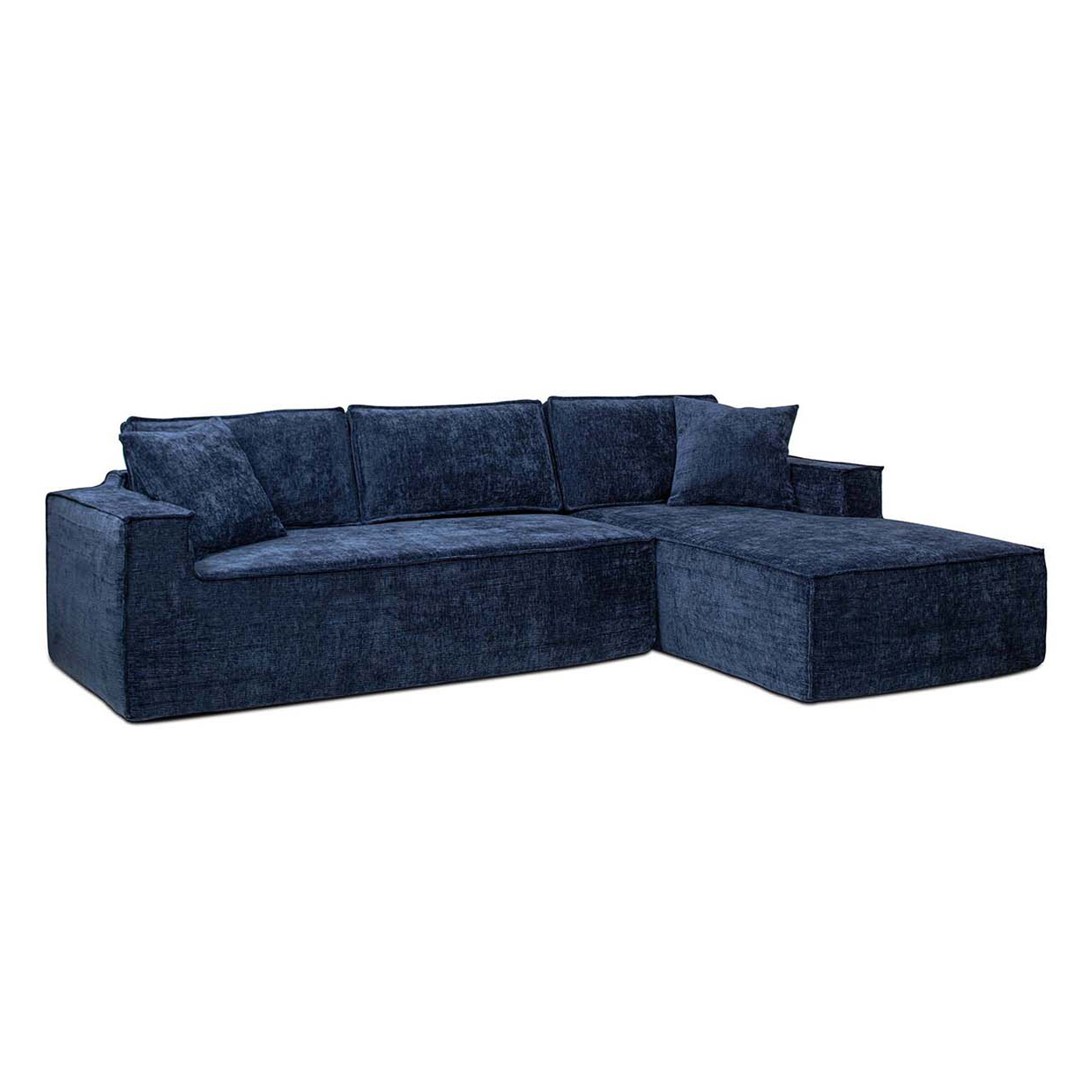 Brenley RAF Sofa-in-a-Box Sectional Sofa, Twilight Navy Blue