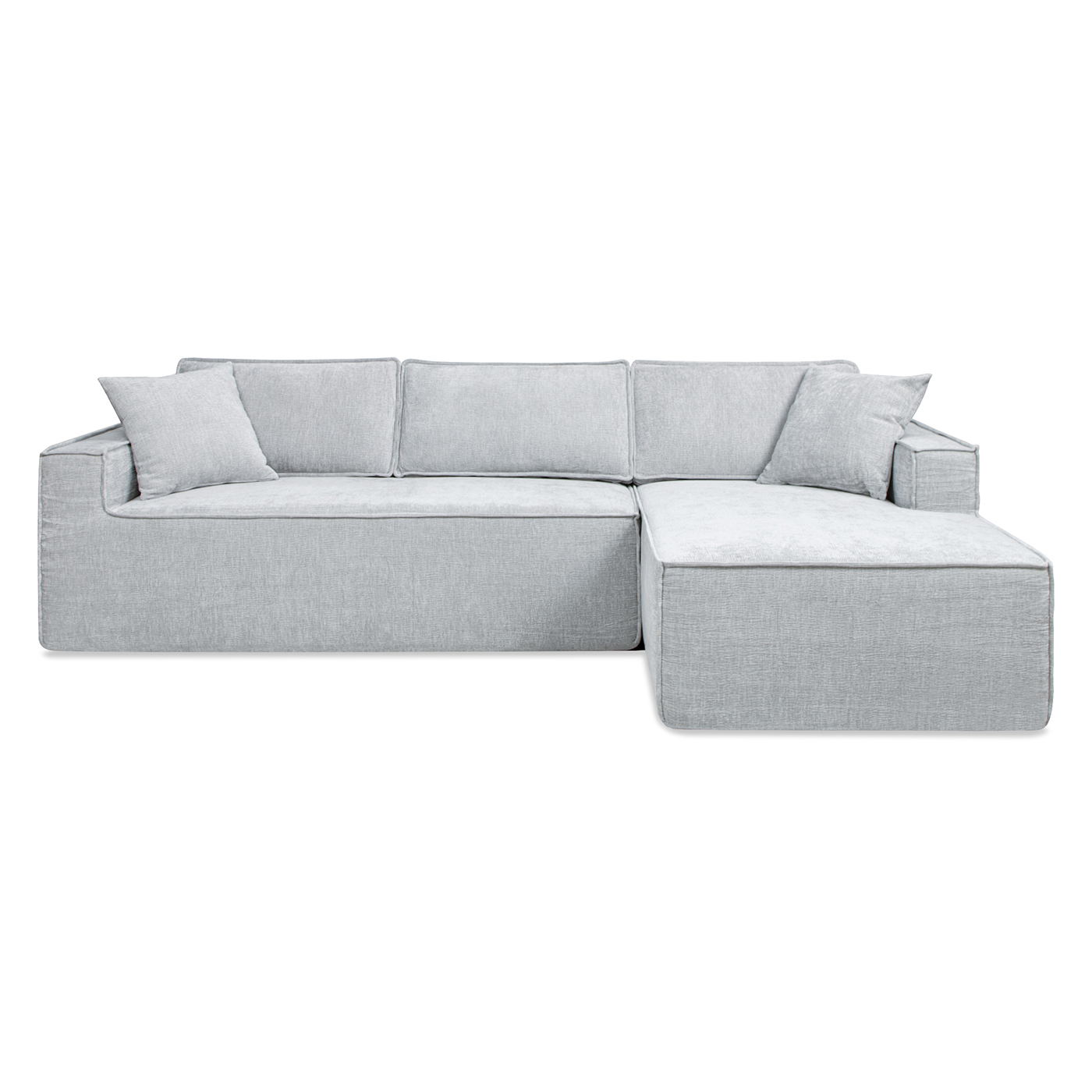Brenley 110.5 RAF Sofa-in-a-Box Sectional Sofa, Ash Gray