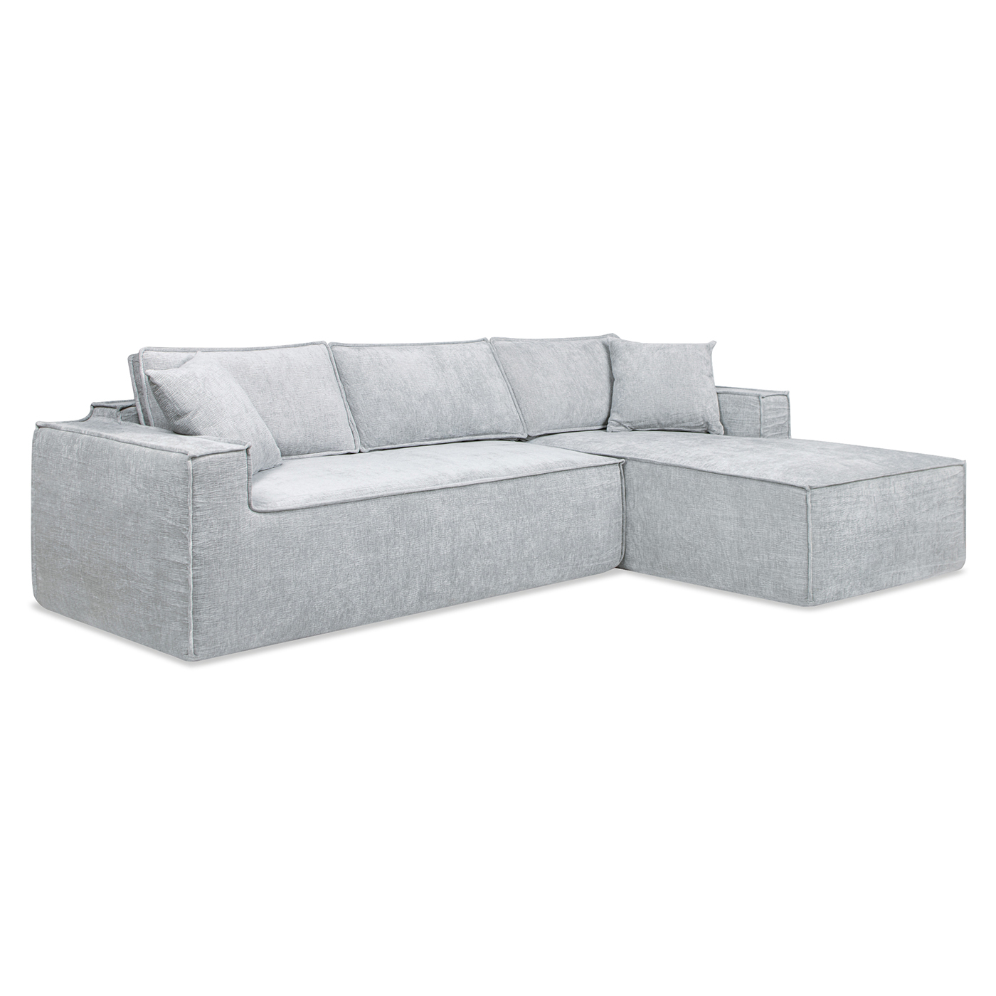 Brenley 110.5 RAF Sofa-in-a-Box Sectional Sofa, Ash Gray