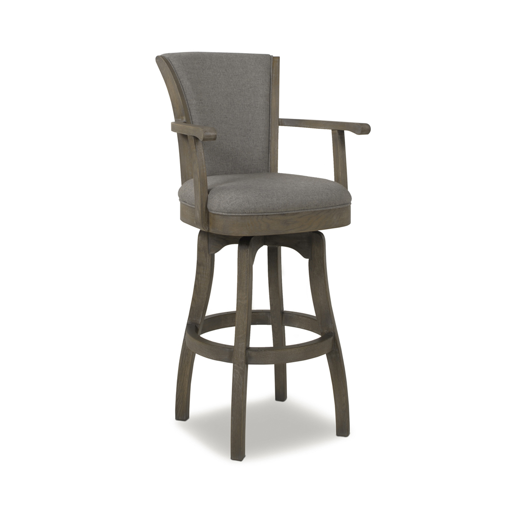 Williams Swivel Bar Stool and Counter Stool with Armrests