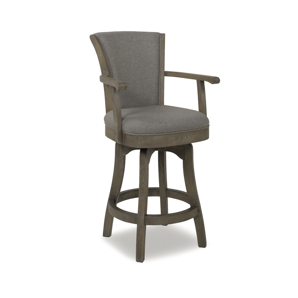 Williams Swivel Bar Stool and Counter Stool with Armrests