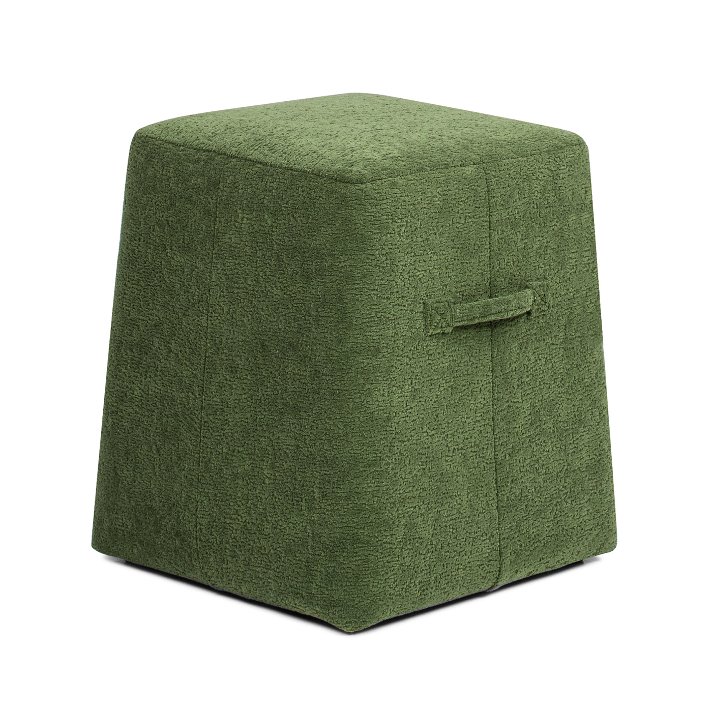 Oliver Tapered Square Upholstered Ottoman, Moss Green