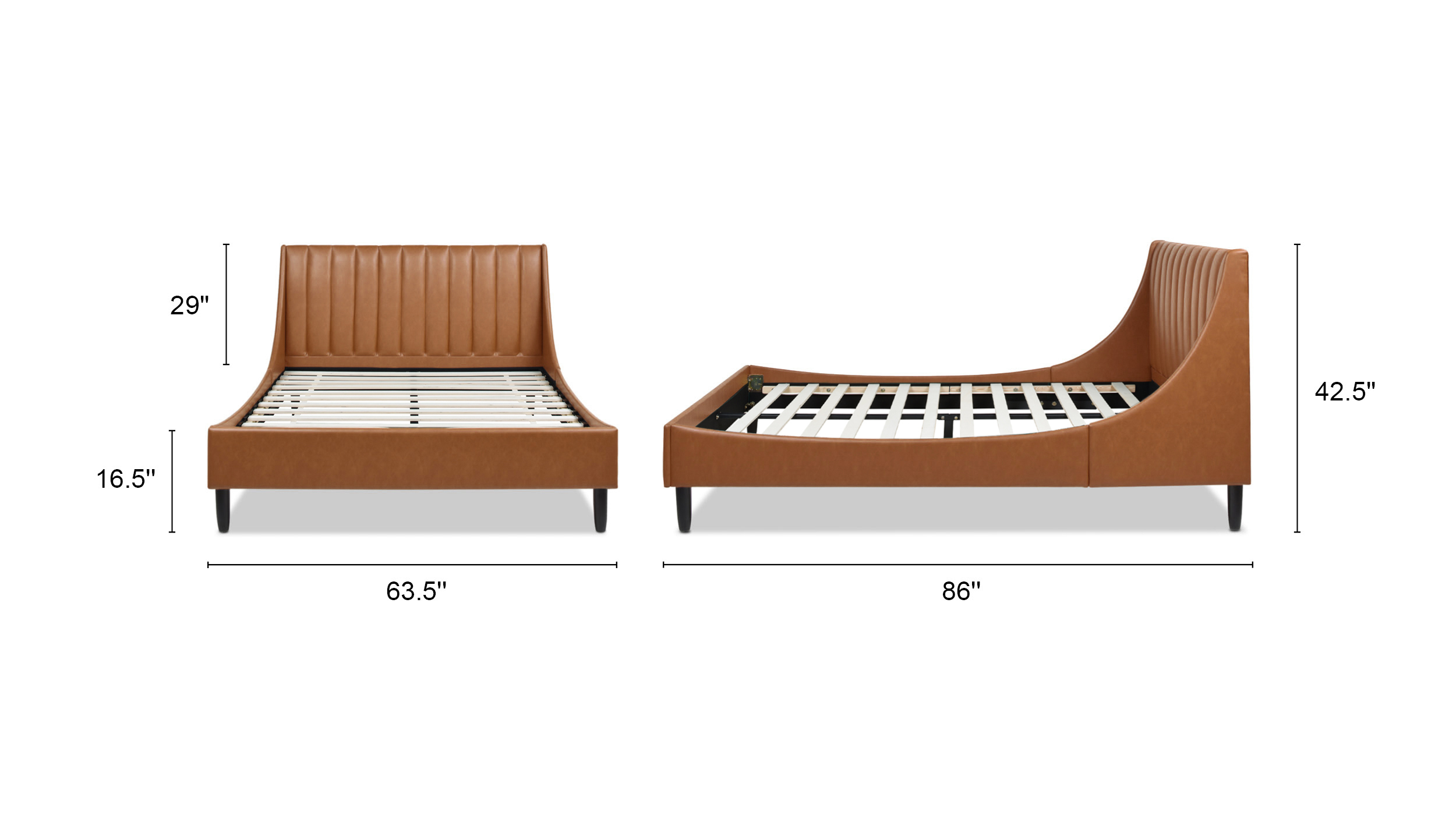 Aspen Upholstered Platform Bed