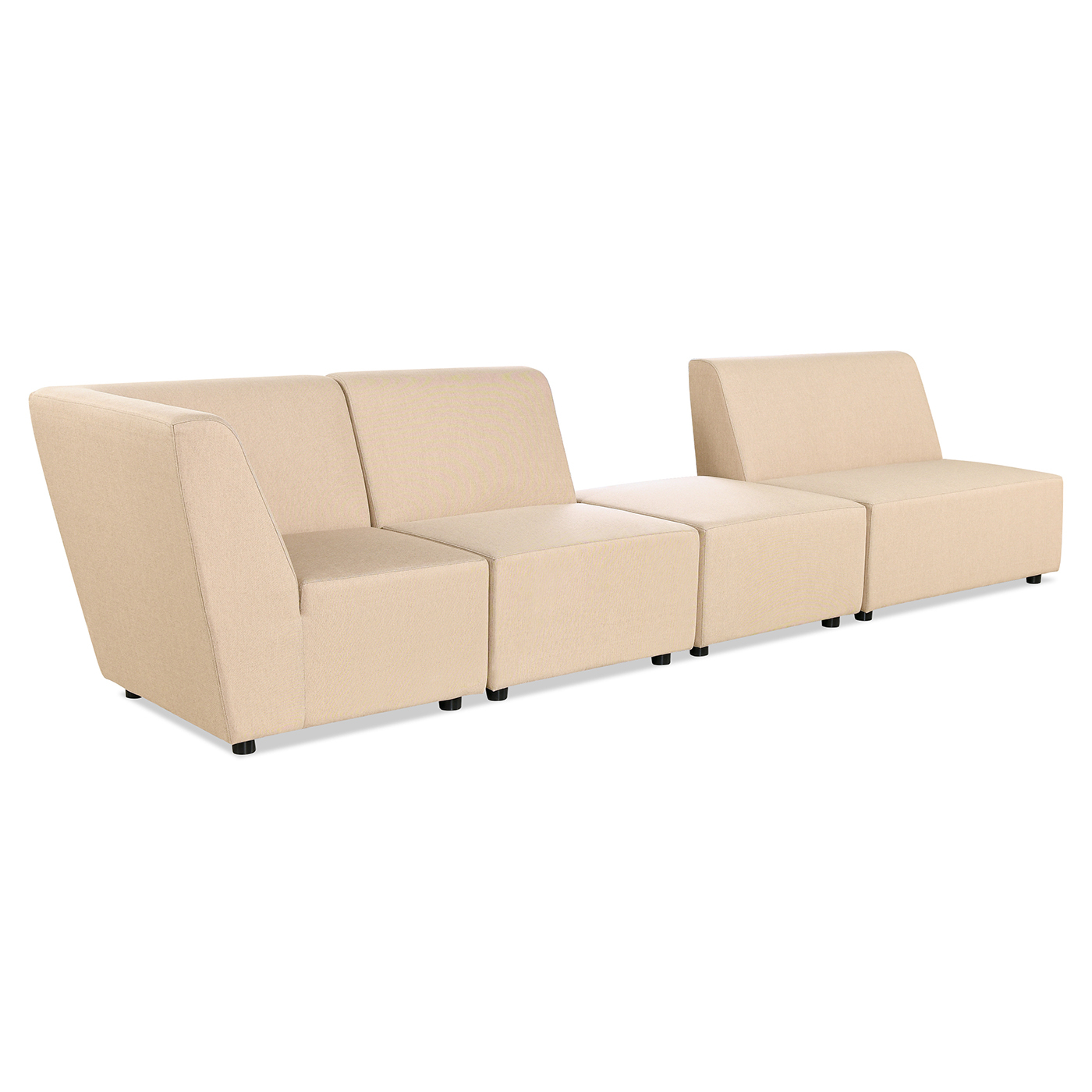 Jasper 3pc Upholstered Patio Deep Seating Conversation Set, Wheat Beige