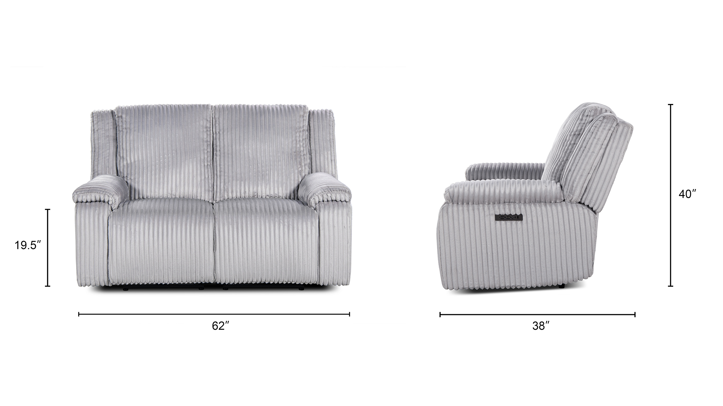 Philip Power Motion Recliner Loveseat Sofa Philip Power Motion Recliner Loveseat Sofa