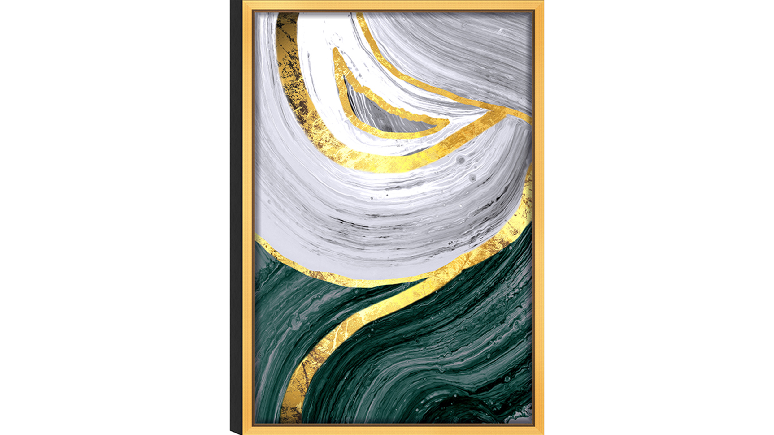 Abstract White Flow Acrylic Glass Art 