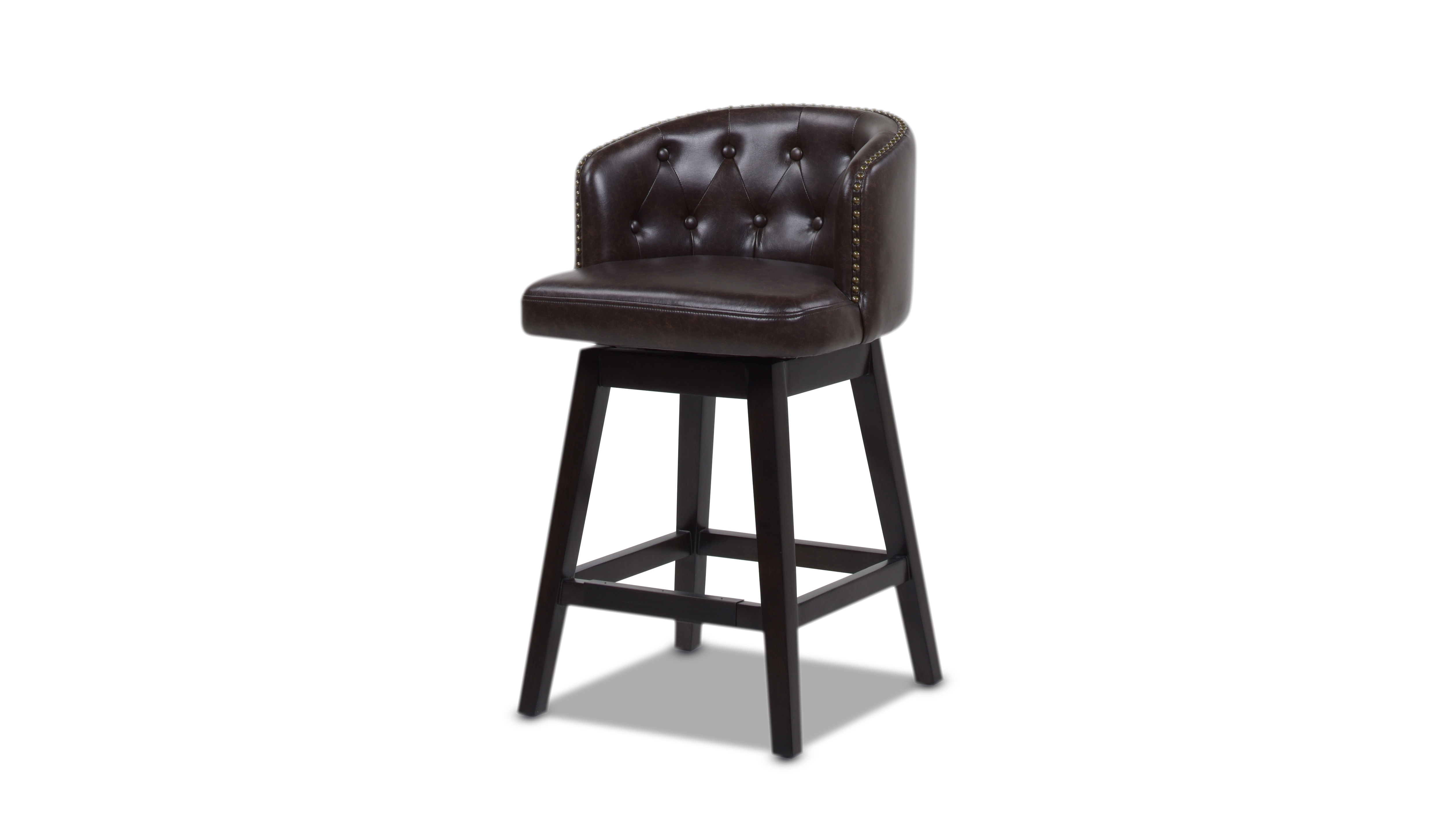 counter height faux leather bar stools