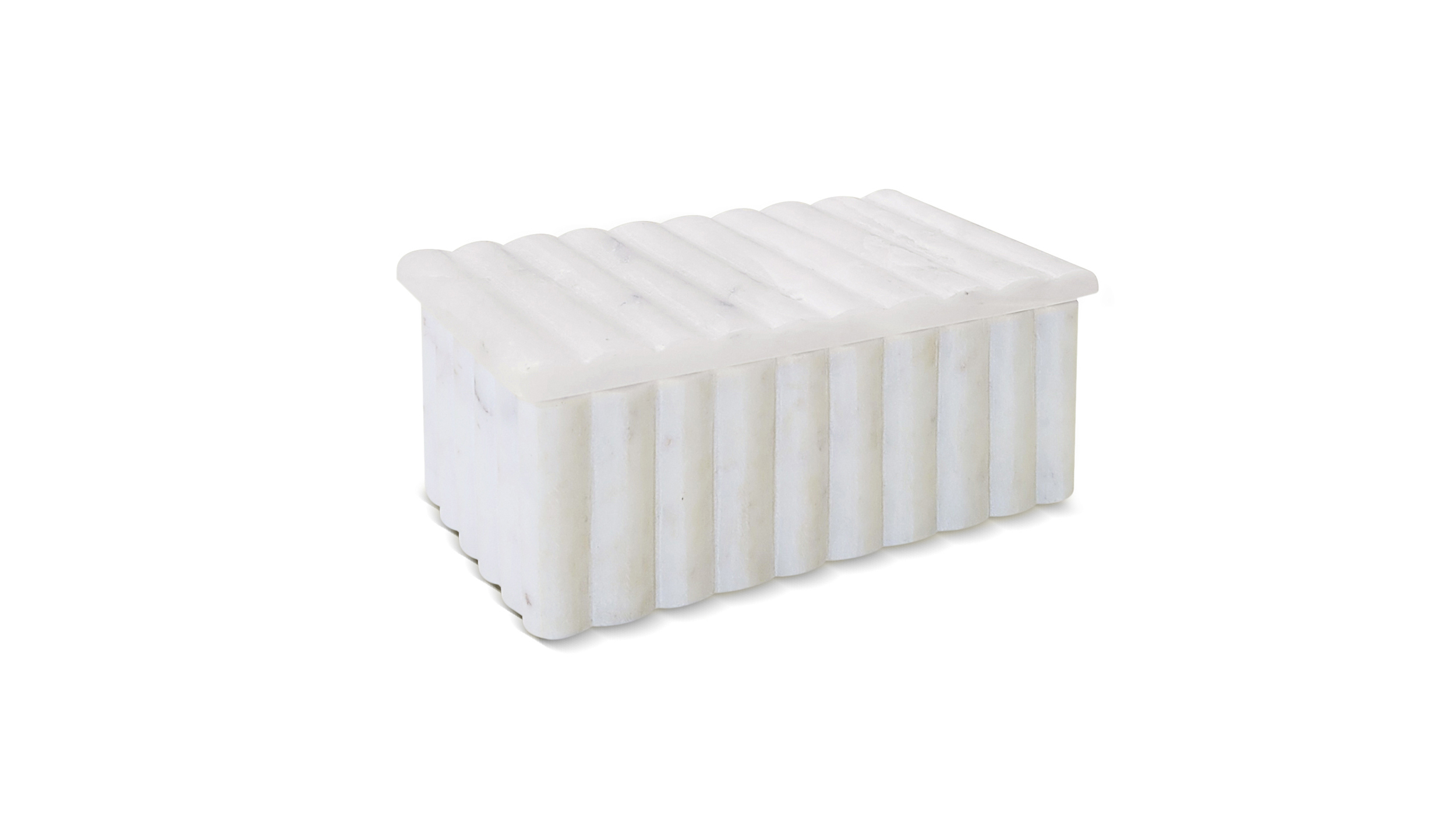 Fluted Marble Box